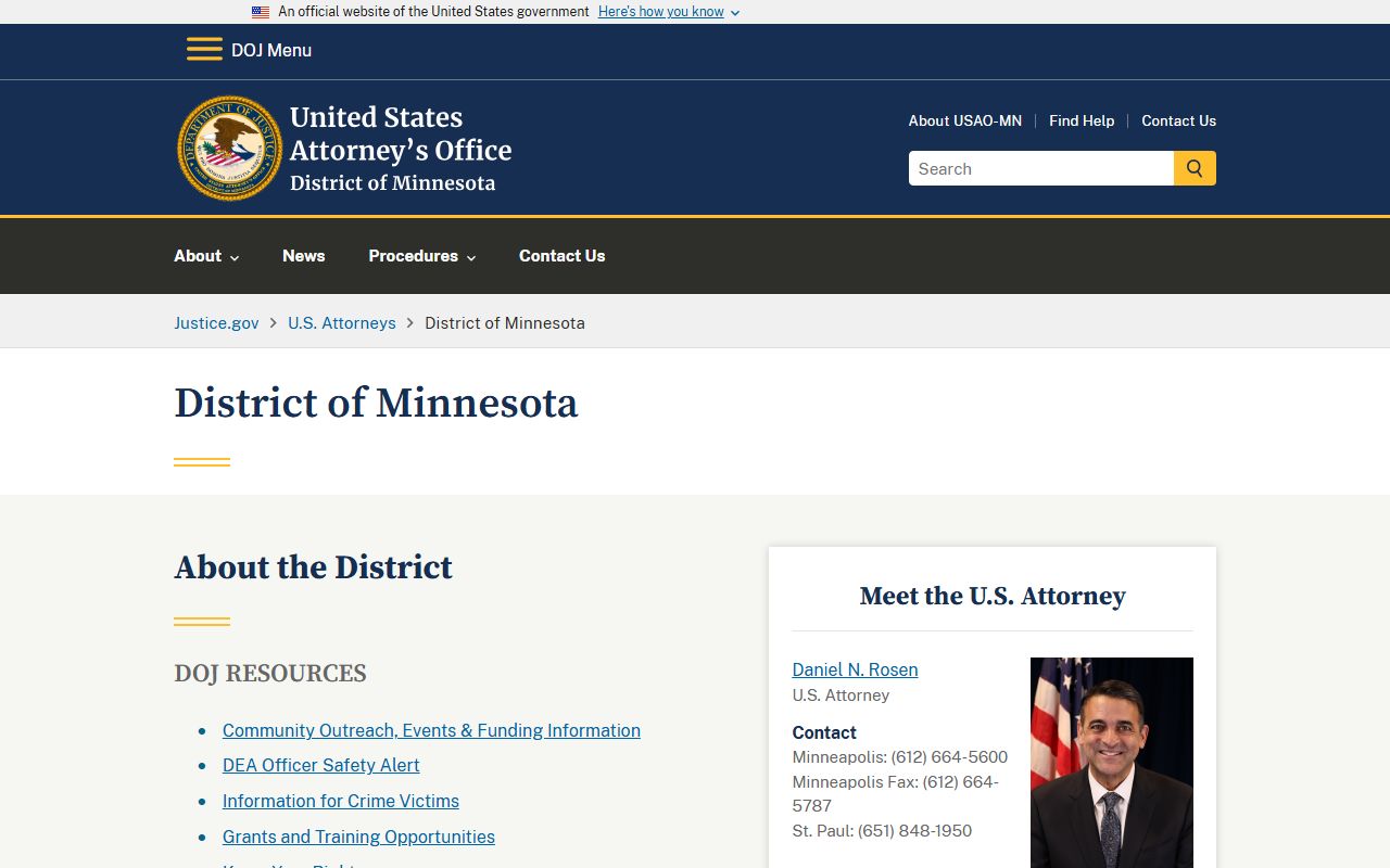 Chippewa County court records federal U.S. Attorney source