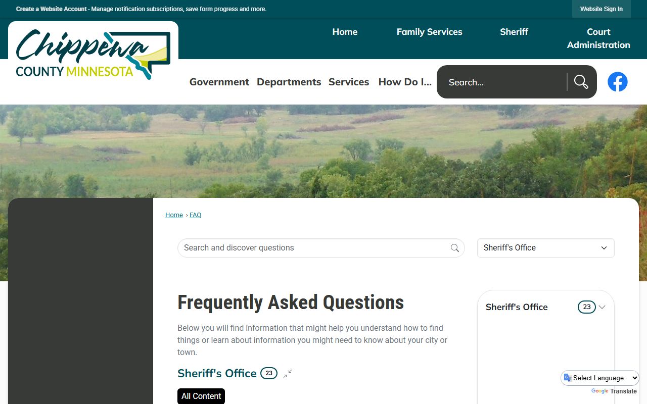 Chippewa County warrant records sheriff FAQ